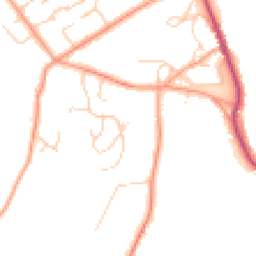 Daytime road noise heatmap for HP10 8EP