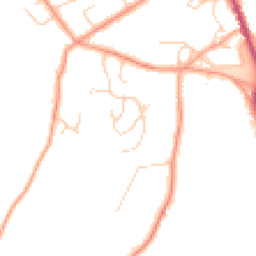 Daytime road noise heatmap for HP10 8ER