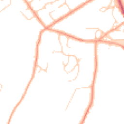 Daytime road noise heatmap for HP10 8ET