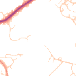 Daytime road noise heatmap for HP10 8JT