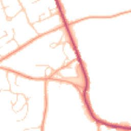 Daytime road noise heatmap for HP10 8LN