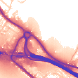 Daytime road noise heatmap for HP10 9AQ