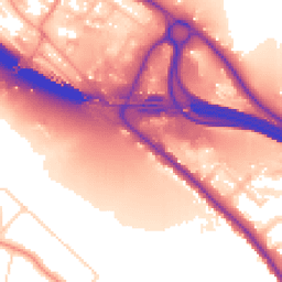 Daytime road noise heatmap for HP10 9EG