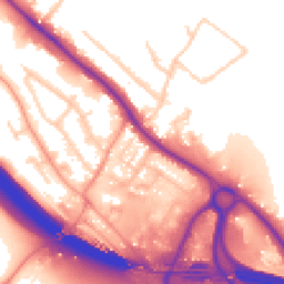 Daytime road noise heatmap for HP10 9FT