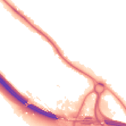Night-time road noise heatmap for HP10 9FT