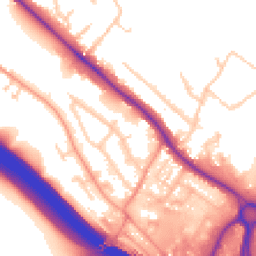 Daytime road noise heatmap for HP10 9GE