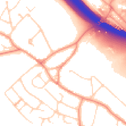 Daytime road noise heatmap for HP10 9NX