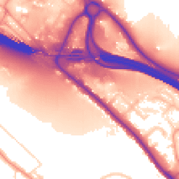 Daytime road noise heatmap for HP10 9PZ
