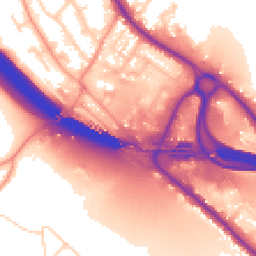 Daytime road noise heatmap for HP10 9QA