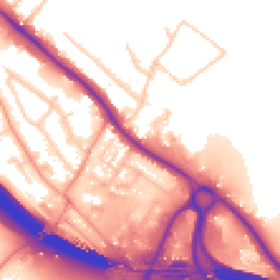 Daytime road noise heatmap for HP10 9QS