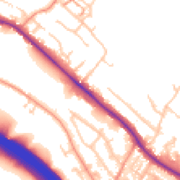 Daytime road noise heatmap for HP10 9TA