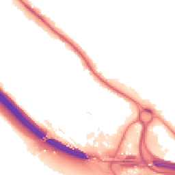 Night-time road noise heatmap for HP10 9TP
