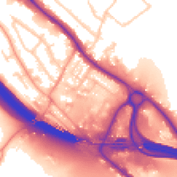 Daytime road noise heatmap for HP10 9TR