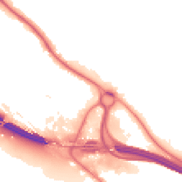 Night-time road noise heatmap for HP10 9TU