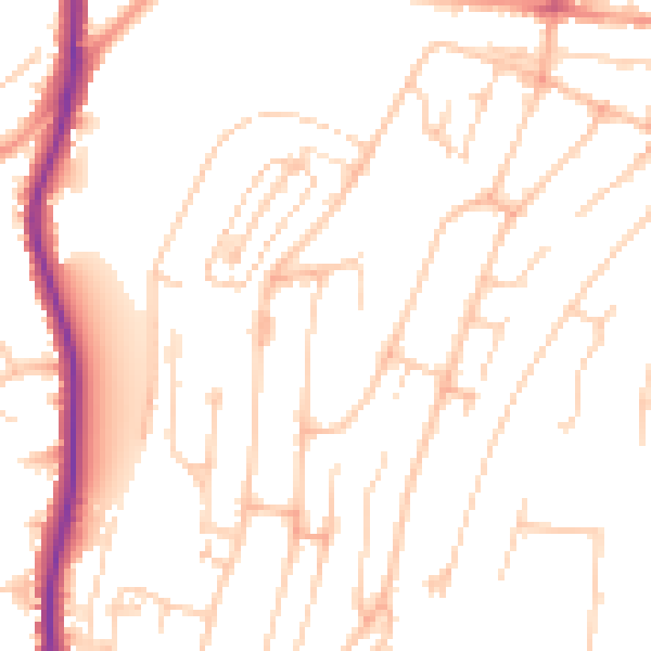 Daytime road noise heatmap for HP12 3UR
