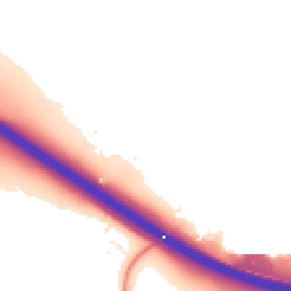 Night-time road noise heatmap for HP12 4QS