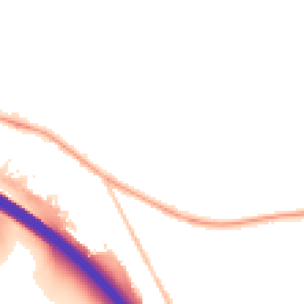 Night-time road noise heatmap for HP14 3AU