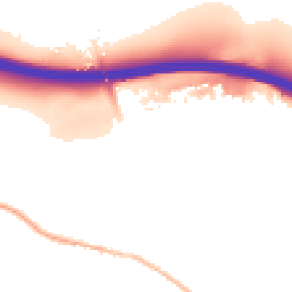 Night-time road noise heatmap for HP14 3DD