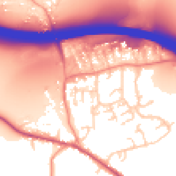 Daytime road noise heatmap for HP14 3DF