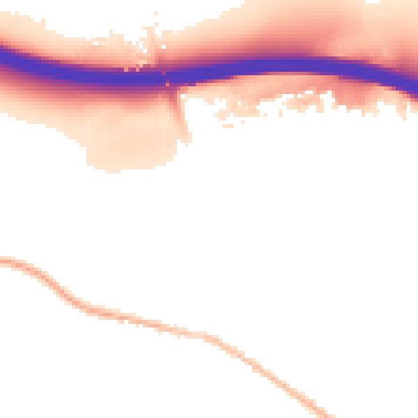 Night-time road noise heatmap for HP14 3DG