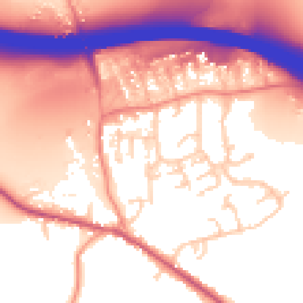 Daytime road noise heatmap for HP14 3DH