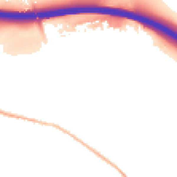 Night-time road noise heatmap for HP14 3DP