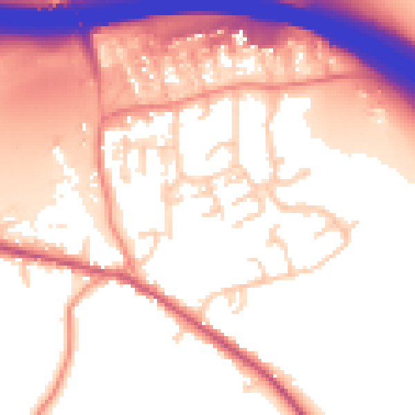 Daytime road noise heatmap for HP14 3DR