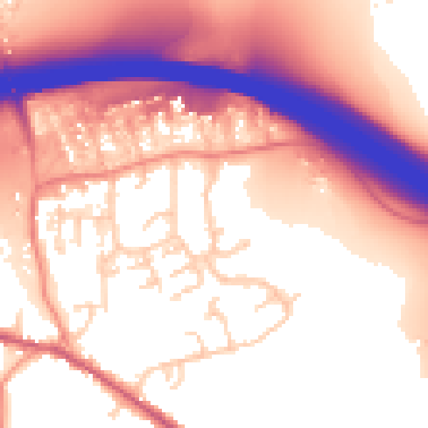 Daytime road noise heatmap for HP14 3EQ