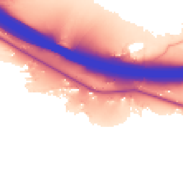 Daytime road noise heatmap for HP14 3PN