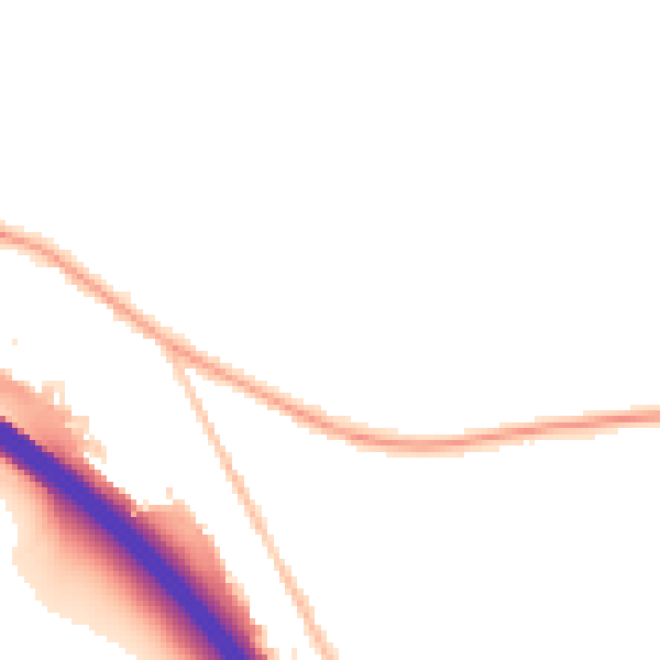 Night-time road noise heatmap for HP14 3RD