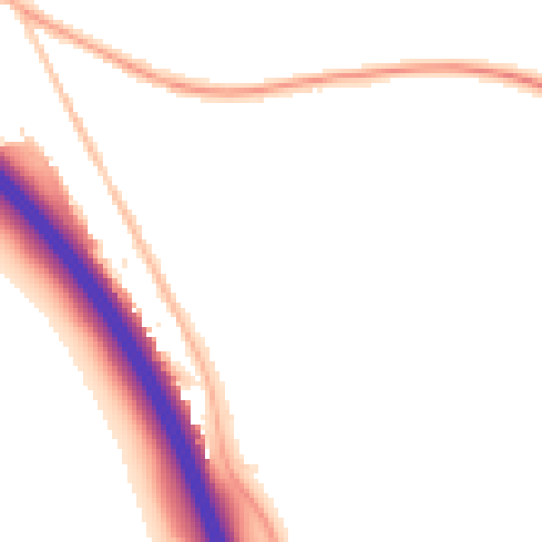 Night-time road noise heatmap for HP14 3SG