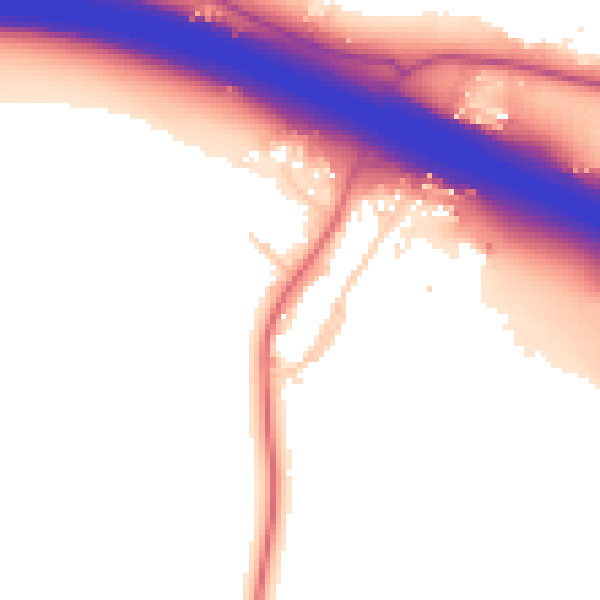 Daytime road noise heatmap for HP14 3SZ