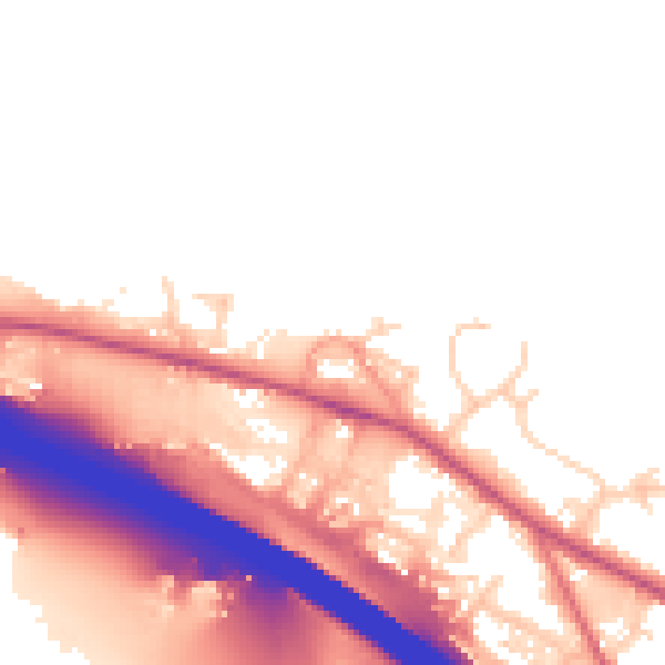 Daytime road noise heatmap for HP14 3TH