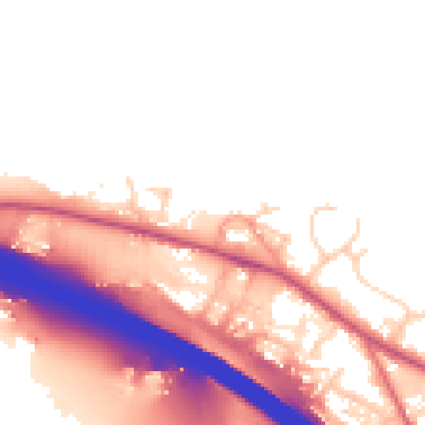 Daytime road noise heatmap for HP14 3TJ