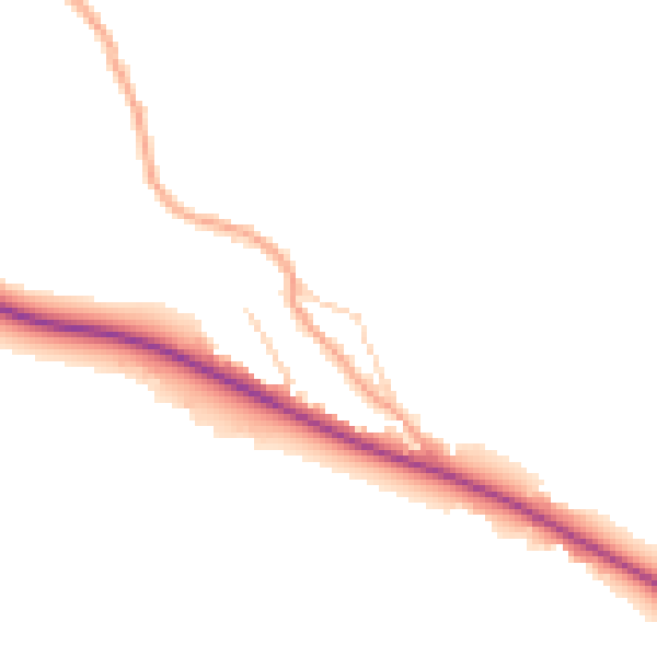 Daytime road noise heatmap for HP14 3XF