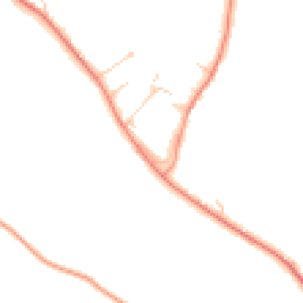 Daytime road noise heatmap for HP14 4AQ
