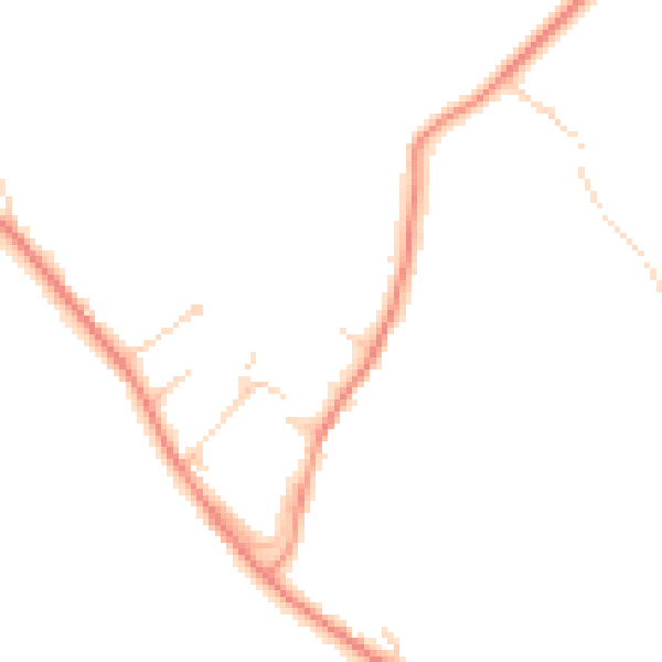 Daytime road noise heatmap for HP14 4JN