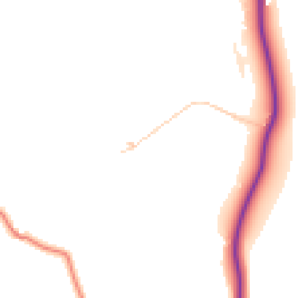 Daytime road noise heatmap for HP14 4LA