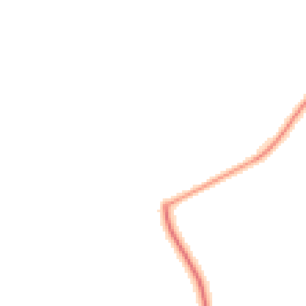 Night-time road noise heatmap for HP14 4LD