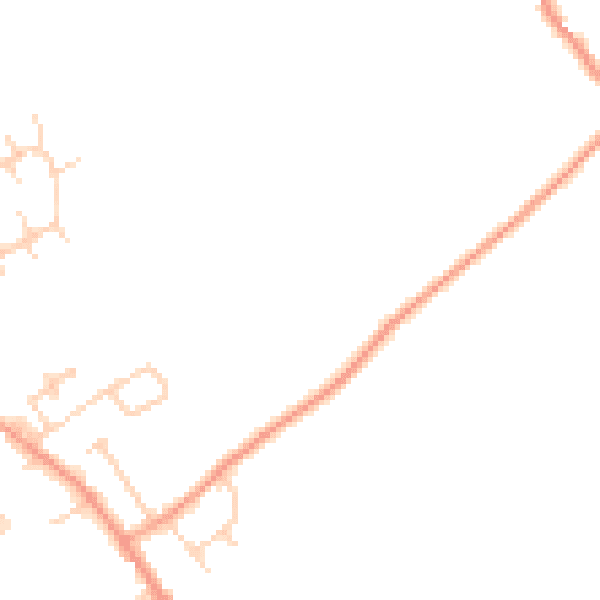 Daytime road noise heatmap for HP14 4NW