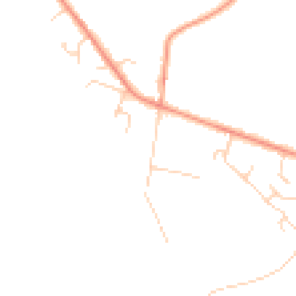Daytime road noise heatmap for HP14 4QY