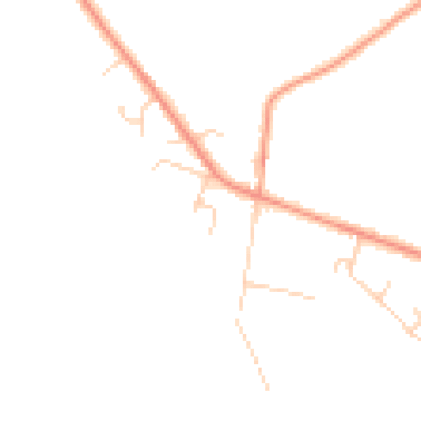 Daytime road noise heatmap for HP14 4RY