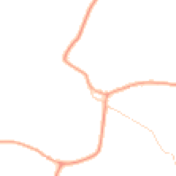 Daytime road noise heatmap for HP16 9LZ