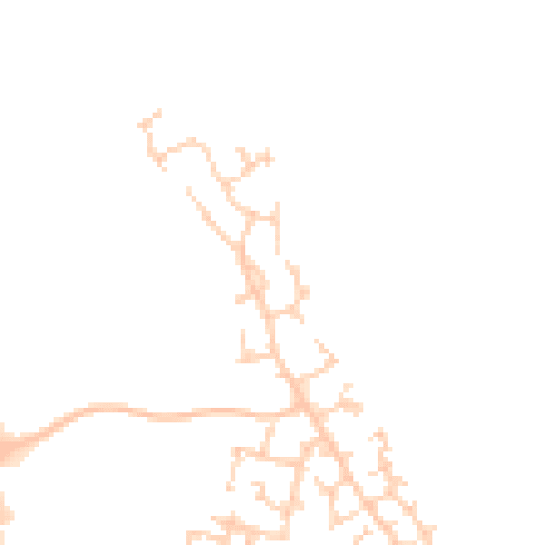 Daytime road noise heatmap for HP19 0FB