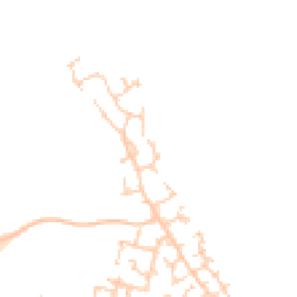 Daytime road noise heatmap for HP19 0FL
