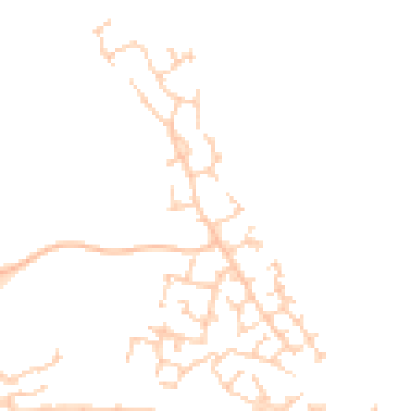 Daytime road noise heatmap for HP19 0GF