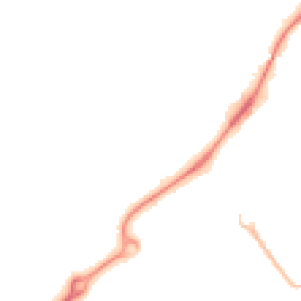 Night-time road noise heatmap for HP19 7SA