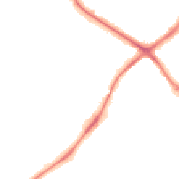 Night-time road noise heatmap for HP19 7XG