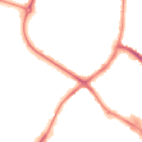 Night-time road noise heatmap for HP19 8EH