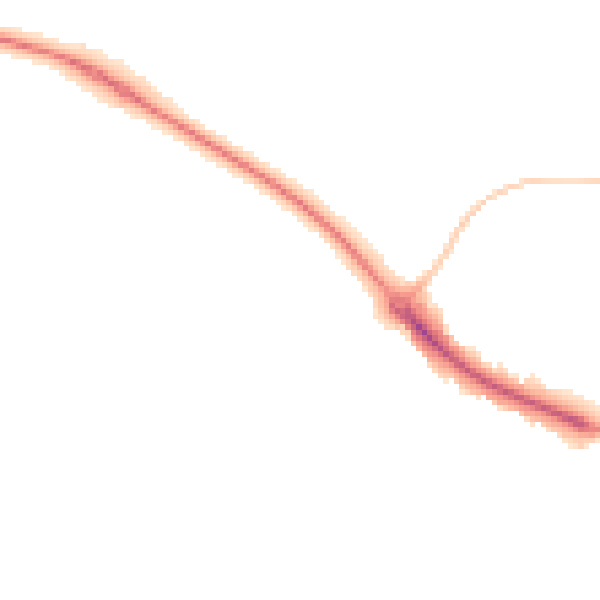 Night-time road noise heatmap for HP19 8SJ
